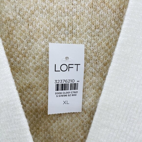 Ann Taylor LOFT Womens Size XL Leopard Print Boyfriend Cardigan Sweater $79 - Picture 7 of 8